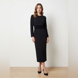 Donna Morgan Black Long Sleeve Dress